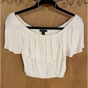 FOREVER 21 - off shoulder crop top